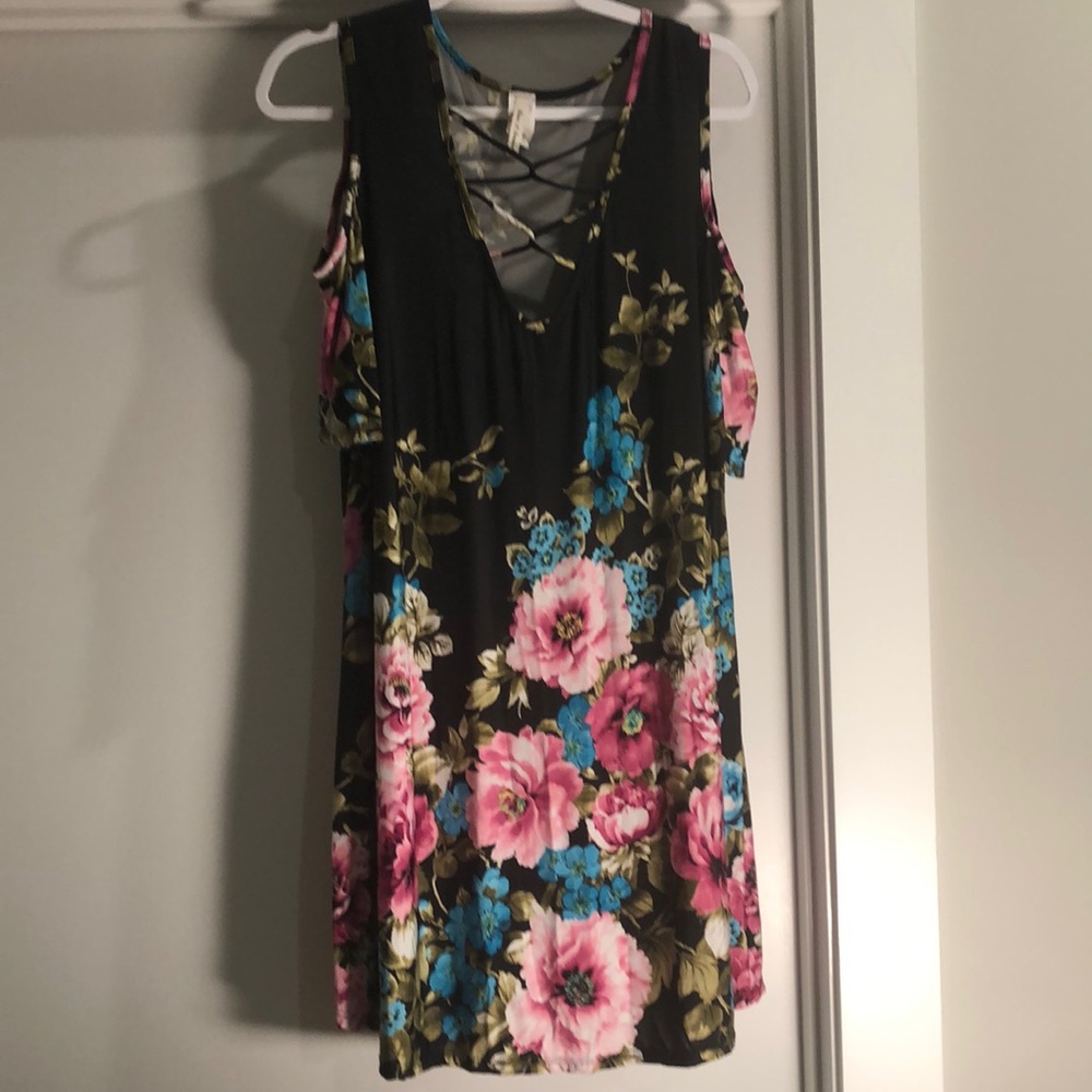 Cold shoulder dress